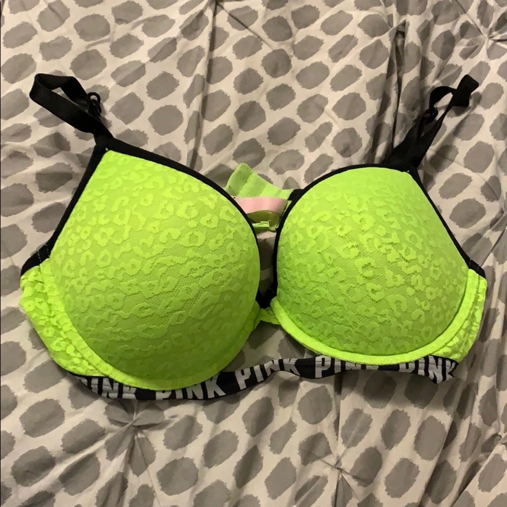 pink push-up bra